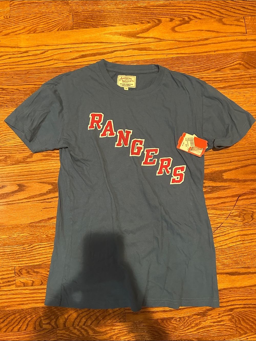 New York Rangers American Needle Blue Graphic Tee brand new